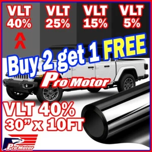 VLT 40% 30" 10FT Uncut Window Glass Tint Roll Film Office Auto Commercial - Picture 1 of 6