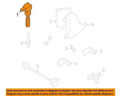 Sistema de encendido eléctrico MAZDA OEM 07-15 6,CX-9 - Bobina de encendido CY0118100B Foto 1 de 2