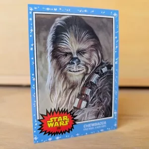 Chewbacca #200 Topps Star Wars Living Set Card Una Nuova Speranza - Foto 1 di 6