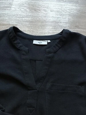 ❤️ ELEGANT! ❤️ Minimum Tunika Bluse 36 38 S M Schwarz Y-Ausschnitt Shirt - Bild 1 von 2
