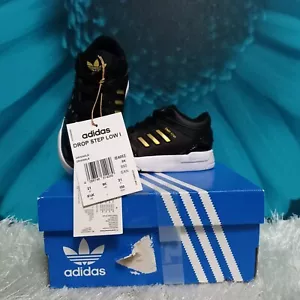 Zapatillas Adidas Originales Drop Step Infantiles Negras/Doradas (Varias Tallas Disponibles) - Imagen 1 de 6