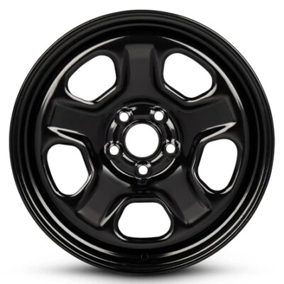 New Wheel For 2013-2019 Ford Explorer 18 Inch Painted Black Steel Rim - Image 1 of 4