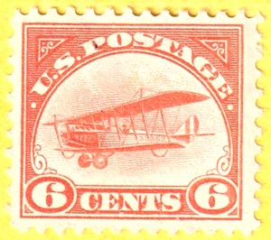 jis36 US STAMP SC# C1 AIRMAIL 6c 1918 **MINT NH FVF 1228D - Picture 1 of 2