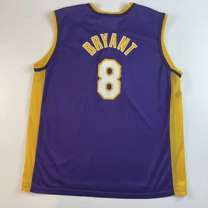 KOBE BRYANT #8 Los Angeles Lakers Champion Authentic Jersey Purple Men’s 44 L - Picture 1 of 11