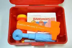 1990 Unused Fisher Price Children's First Aid Kit, Doctor's Medical Kit - Picture 1 of 5