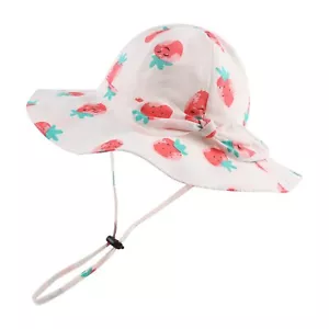 Baby Girl Sun Hat Summer Bowknot Baby Girls Beach Caps Wide Brim Bucket Hats ... - Picture 1 of 6