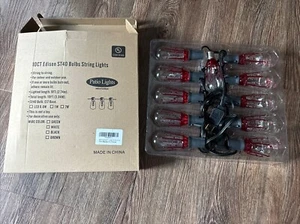 Halloween Blood Drip Edison Light Bulbs Patio Lights ST40 - Approx 10ft String - Picture 1 of 3