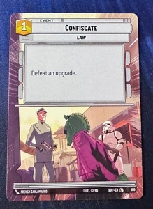 Star Wars Unlimited Spark of Rebellion Confiscate HYPERSPACE Card - Picture 1 of 2