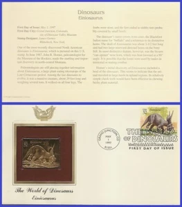 USA2 #3136k U/A GOLDEN REPLICA FDC Dinosaurs Eniniosaurus - Picture 1 of 1