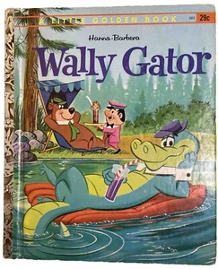 1963 Hanna Barbera Wally Gator 1st Edition Little Golden Book Vintage - Foto 1 di 10