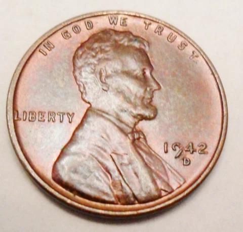 1942 D Lincoln Wheat Cent / Penny Coin   *FINE OR BETTER*  **FREE SHIPPING** Cover