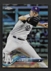 2018 Topps Chrome Refractors #39 Alex Wood Los Angeles Dodgers - Picture 1 of 1