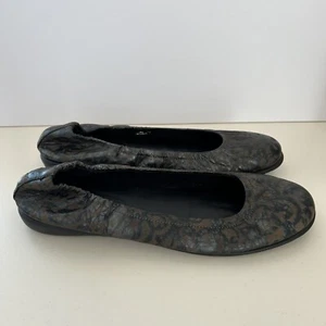 Ballerine Flexx Taglia 9 Pelle Dolce Gunmetal Arabis Ballet Comfort Elasticizzate - Foto 1 di 10
