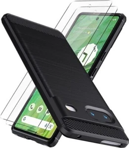 Pour Google Pixel 8 Étui,Slim Silicone Antichoc Gel Étui Téléphone + Écran Verre - Photo 1 sur 15