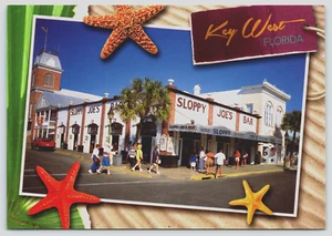 Postcard Sloppy Joes Bar Starfish Key West Florida USA - Picture 1 of 3