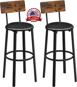 2 Taburetes Para Barra De Cocina Bancos Para Comerdor ELEGANTE Taburete Metal - Imagen 1 de 8