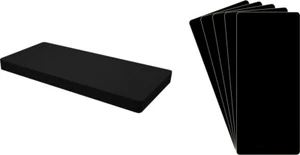 (30) CD Long Box Bin Index Divider Cards - 6"x13-1/2" Black Standard 30mil Thick - Picture 1 of 2