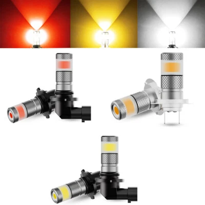 NOVSIGHT 2x 9005 9006 H11 H7 LED Fog Light Yellow Red Signal Light Bulbs 6500K - Image 1 of 4