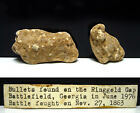 Ringgold Gap GA Civil War Battle Relic Dug 2 Fire Melted Lead Bullet Fragments