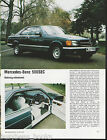 1982 MERCEDES BENZ 500SEC road test, Mercedes, British magazine article 500 SEC