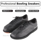 Men Right-hand Non-slip Bowling Shoes Male Casual Shoes Wearable Leather Sneaker