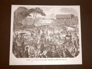 Padua 1866 Prato della Valle Resindenza König Vittorio Emanuele II von Savoyen - Bild 1 von 1