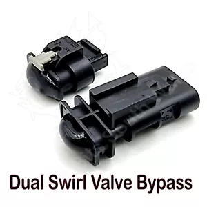 DUAL Swirl Valve Bypass Resistor Plug Fix Fits Mercedes V6 Diesel OM642 - Picture 1 of 4