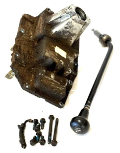 1988-1991 CHEVY SM465 TRANSMISSION SHIFT TOWER WITH FORKS, HANDLE & BOLTS - Picture 1 of 16