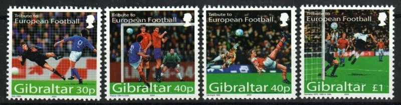 Sello Gibraltar 971-974 - Fútbol Europeo Foto 1 de 1