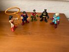 Lot of five Imaginext Figures. Batman, Robin ,Superman,Wonder Woman Gently used.