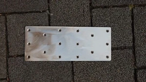 Lochplatten Holzverbinder 250 x 100 x 3 mm , mit 16 Bohrungen Edelstahl V2A NEU - Bild 1 von 2