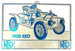 Vintage Advertising Calendar Topper 1960s Era Features 1903 Reo Antique Car Auto - Picture 1 of 4