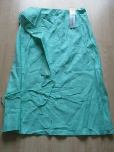 ladies MARKS & SPENCER PURE LINEN LIGHT AQUA SKIRT UK SIZE 16 NEW + TAGS RRP £35 - Picture 1 of 4
