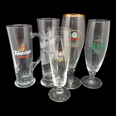 Konvolut Biergläser Greizer Jever Köstritzer Hasseröder Thier Pils Bierglas Glas - Bild 1 von 4