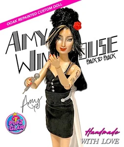 Amy Winehouse OOAK handgefertigte neu bemalte Sammlerpuppe 12 Zoll. - Bild 1 von 9