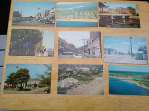 9 Vintage Post Cards Rhode Island Watch Hill, Westerly, Stonington Ct.