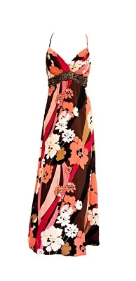 women: B. SMART Sequin & Beaded Backless Maxi Dress - Size 12 *NEW* Foto 1 de 4