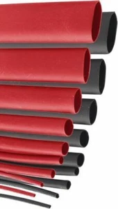 Heat Shrink Tubing Kit Consists of 18 x 1.2m Tubes Sizes 1-13 mm Black and Red - Picture 1 of 2