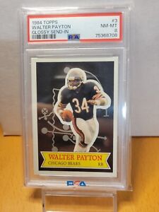 1984 Topps Walter Payton Glossy Send-In #3 PSA 8 NM-MT HOF Bears 