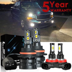 Combo faros LED alto-bajo para Nissan Frontier 2005-2018 6000K + bombillas antiniebla - Imagen 1 de 20