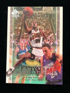 1999-00 Upper Deck SP Authentic M9 Gary Payton Maximum Force SuperSonics - Picture 1 of 2