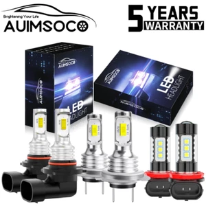 For Mazda 5 2006-2010 6X Front LED Headlight High Low Beam+Fog Light Bulbs 6000K - Picture 1 of 18