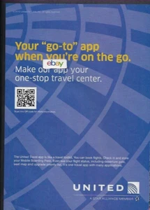 UNITED AIRLINES 2012 YOUR "GO-TO" APP WHEN YOU'RE ON THE GO AD - Bild 1 von 1