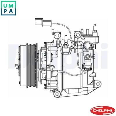 COMPRESSOR AIR CONDITIONING CS20503 FOR HONDA CIVIC/IX/Tourer R18Z4/R18A1 1.8L - Image 1 of 4