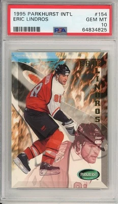 1995 Parkhurst International Eric Lindros #154 HOF PSA 10 Low Pop - Image 1 of 2