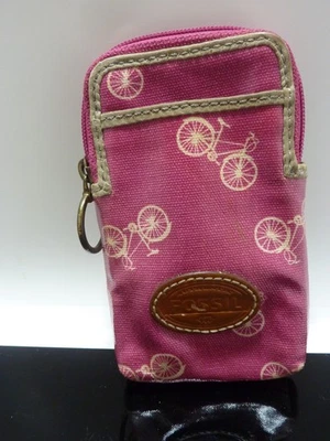FOSSIL  VINTAGE ZIP  ORGANIZER  Wallet PINK  6 X 3.5'' AS-IS - Image 1 of 3
