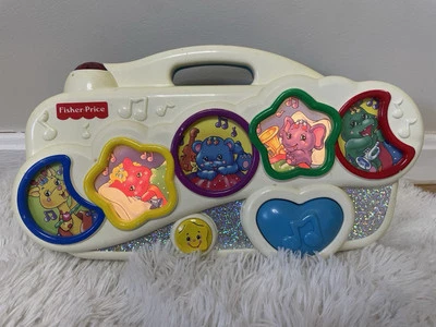 Винтажная соска для детской кроватки Fisher-Price 1998 музыкальные литры - Изображение 1 из 4