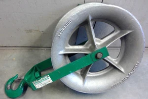 Greenlee 8018 8000 lbs Sheave 18 inch for Tugger Puller Great Shape - Picture 1 of 13