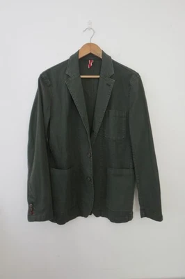 Hackett Green Cotton Blazer Jacket 38 Smart Casual Unlined Summer Savile London - Image 1 of 4
