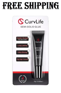 Curvlife New Super Strong on Nail Glue 15g for Press On Nails Tips Quick Dryi... - Imagen 1 de 6